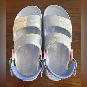 Rugged Shark Kids Blue and Pink Water Sandals